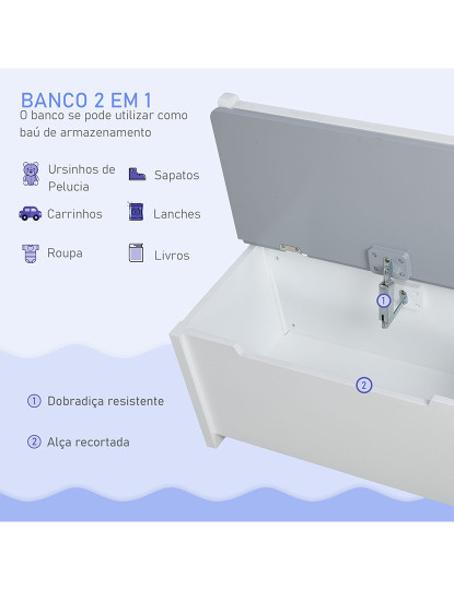 imagem de Conjunto Mesa + Assentos Branco e Cinza7