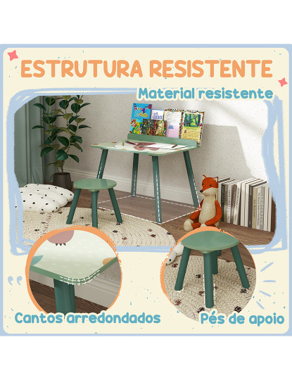 imagem de Conjunto Secretária + Cadeira Verde6