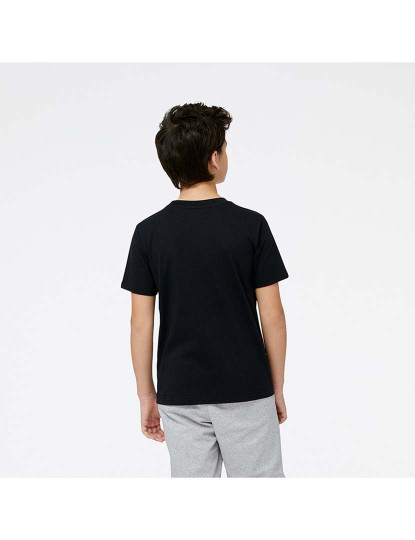imagem de T-Shirt Kids Essentials Stacked Logo Cotton Jersey Short Sleeve T-shirt Preto3