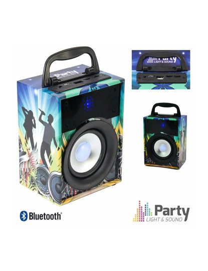 imagem de Coluna Bluetooth Portátil 10W USB/SD/FM/Aux/Bat Party 1