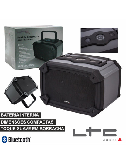 imagem de Coluna Bluetooth Portátil 2X3W USB/Bat Ip44 Ltc 1