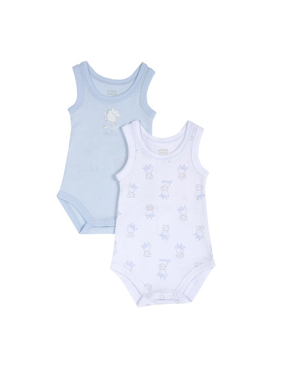 imagem de Pack De 2 Bodysuits Menino Azul Claro1