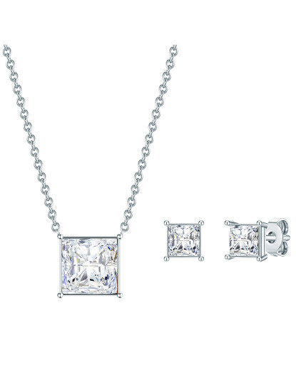 imagem de Conjunto Colar + Brincos com Cristais Swarovski 1