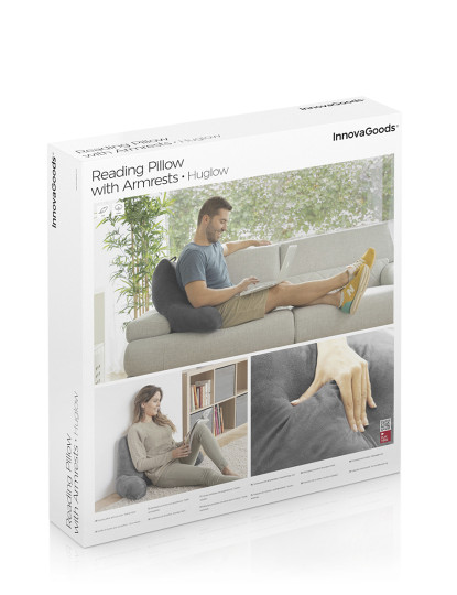 imagem de Almofada de leitura Huglow InnovaGoods com braços4