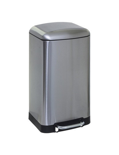 imagem de Caixote de Lixo C/ Pedal de Metal 30 L Ariane Inox1