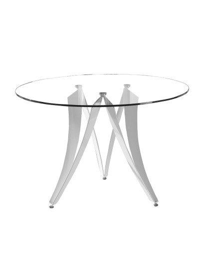 imagem de Mesa Venus Branco e Transparente1