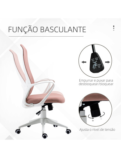 imagem de Cadeira Escritório Ergonómica Rosa5