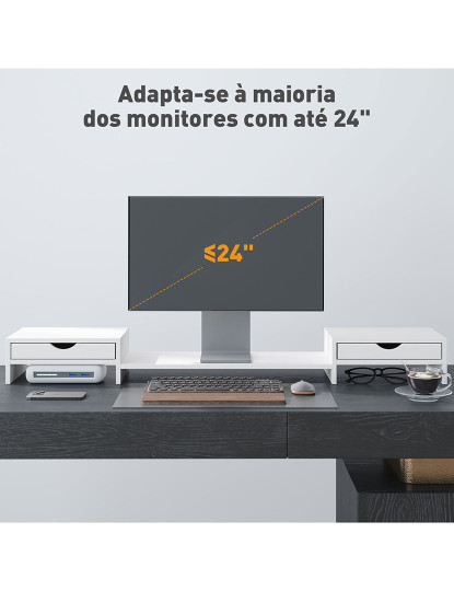 imagem de Suporte para Monitor Branco7