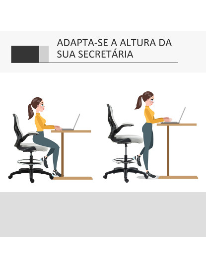 imagem de Cadeira Escritório Cinza claro5