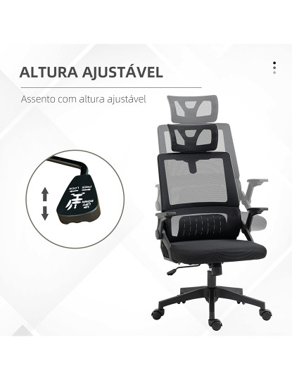 imagem de Cadeira Escritório Preto4