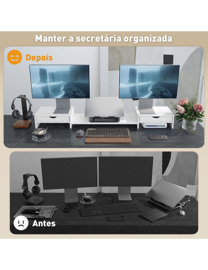 imagem de Suporte para Monitor Branco5