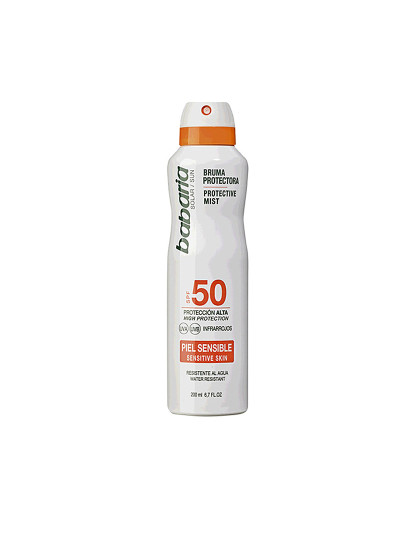 imagem de Babaria Solar Pele Sensível Bruma Protetora SPF50 200 Ml1