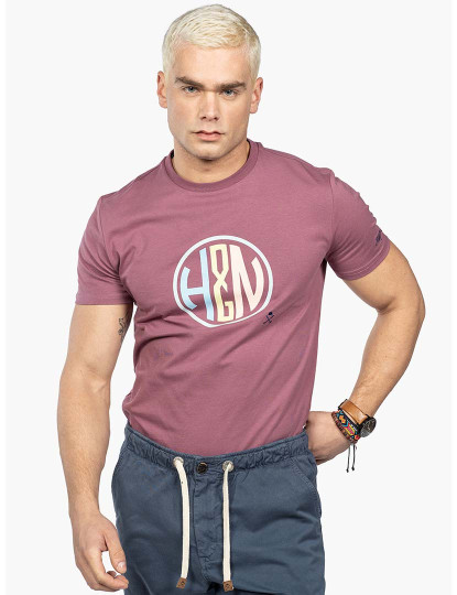 imagem de T-Shirt Saint Tropez Homem Roxo1