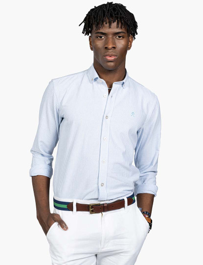 imagem de Camisa Mediterraneo Homem Azul Claro1