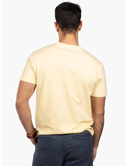 imagem de T-Shirt Pocket Homem Amarelo Claro1