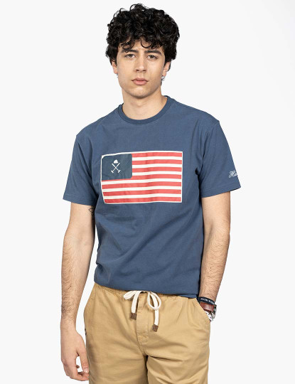 imagem de T-Shirts Usa Homem Azul Navy1