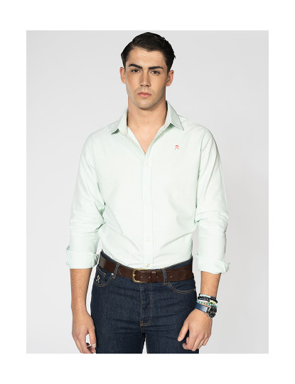 imagem de Camisa Loring Oxford Homem Verde1