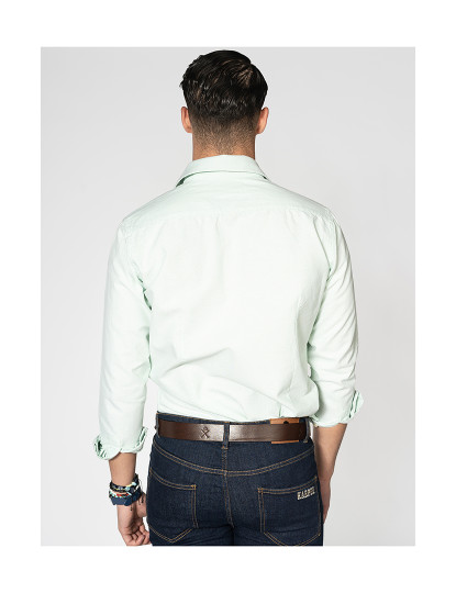 imagem de Camisa Loring Oxford Homem Verde2