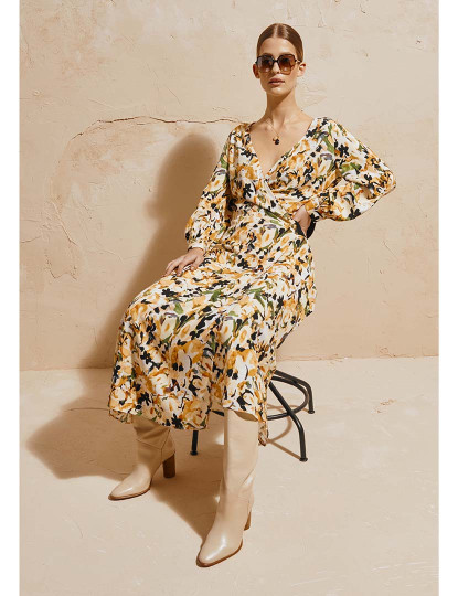 imagem de Vestido Senhora Koneti Amarelo1