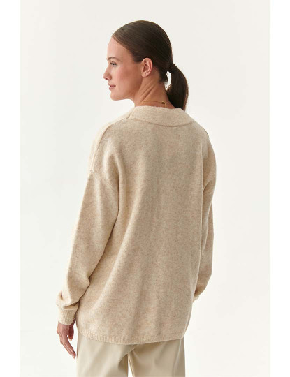 imagem de Sweatshirt Senhora Kaszmi Beige Claro Mesclado2