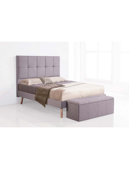 imagem de Cama Cinza Imitação Madeira1