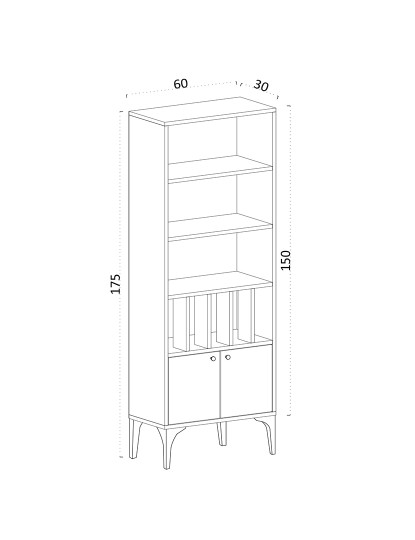 imagem de Estante Pollux Sapphire Oak5