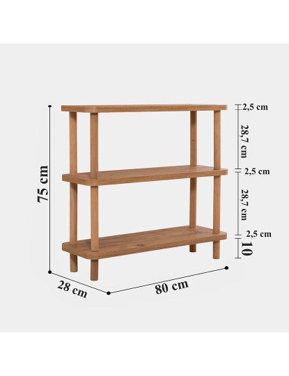 imagem de Estante Step Pinho6