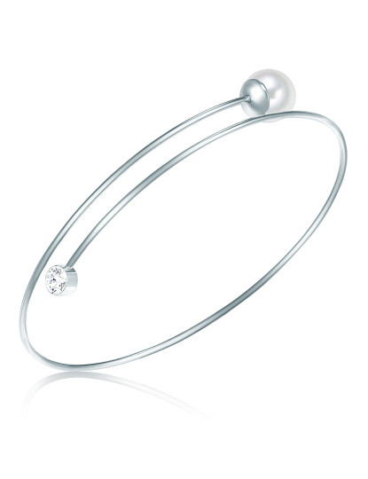 imagem de Pulseira concha pérola vidro branco cristal branco1