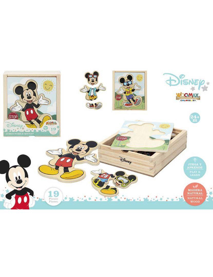 imagem de Puzzle Madeira Mickey 12,5X14 Cm 487231