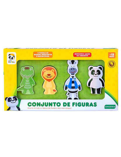 imagem de Panda Conjunto Figuras Madeira 1273161