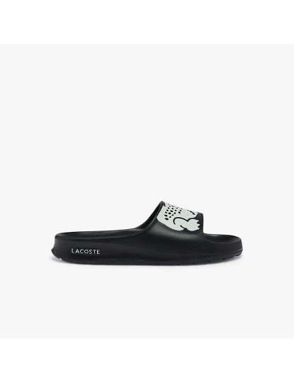 imagem de Chinelos Croco 2.0 em material sintético com estampa Senhora Preto e Branco1