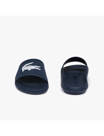 imagem de Chinelos masculinos de material sintético Croco Homem Azul Navy e Branco5