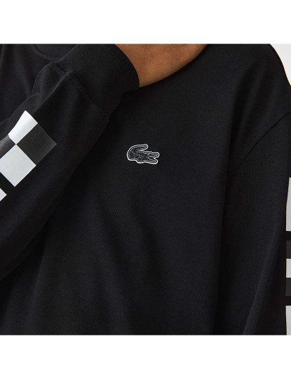 imagem de T-Shirt folgada com estampa Homem Preto8