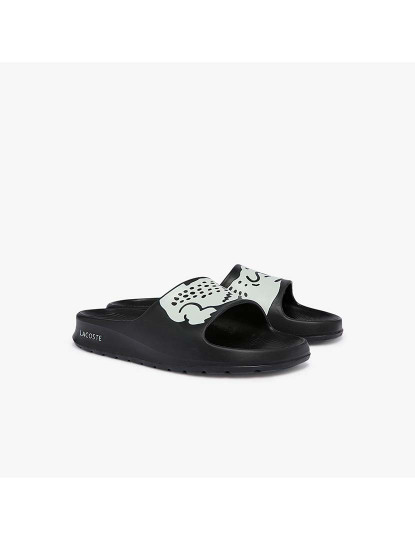 imagem de Chinelos Croco 2.0 em material sintético com estampa Senhora Preto e Branco2