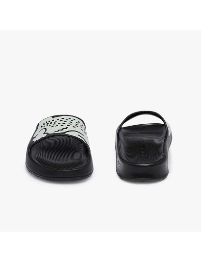 imagem de Chinelos Croco 2.0 em material sintético com estampa Senhora Preto e Branco5