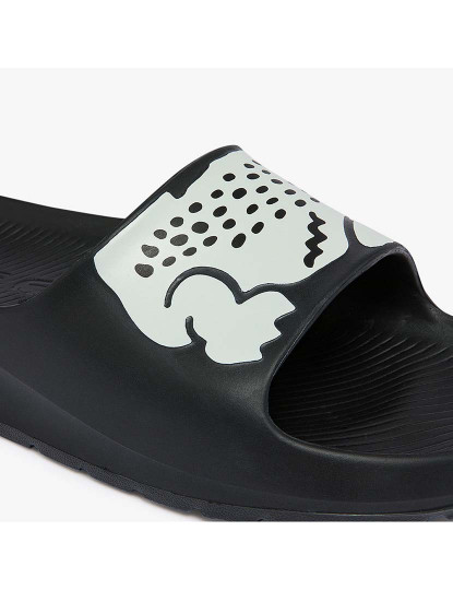 imagem de Chinelos Croco 2.0 em material sintético com estampa Senhora Preto e Branco6