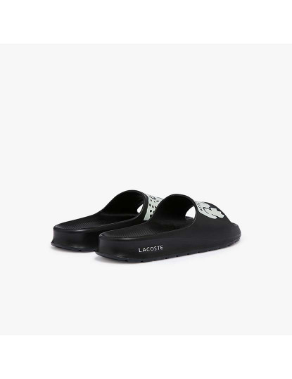 imagem de Chinelos Croco 2.0 em material sintético com estampa Senhora Preto e Branco3