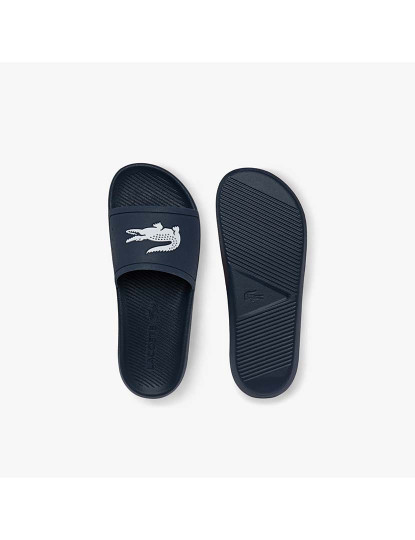 imagem de Chinelos masculinos de material sintético Croco Homem Azul Navy e Branco4