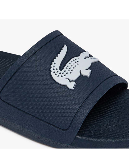 imagem de Chinelos masculinos de material sintético Croco Homem Azul Navy e Branco6