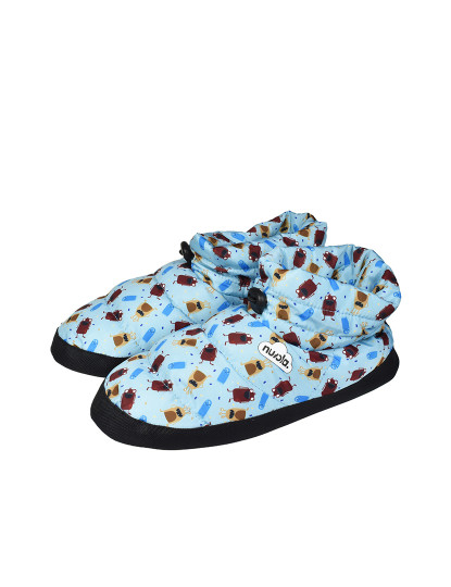 imagem de Botas Pantufas Printed 21 Mostro Unissexo Azul Claro6