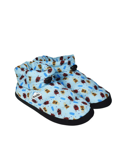 imagem de Botas Pantufas Printed 21 Mostro Unissexo Azul Claro2