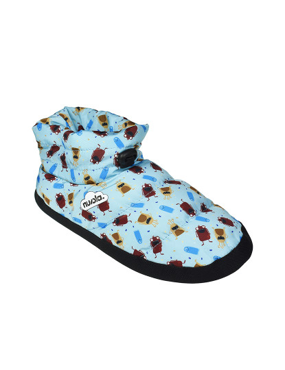 imagem de Botas Pantufas Printed 21 Mostro Unissexo Azul Claro3