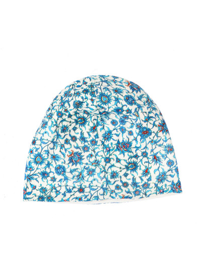 imagem de Gorro flores brancas3