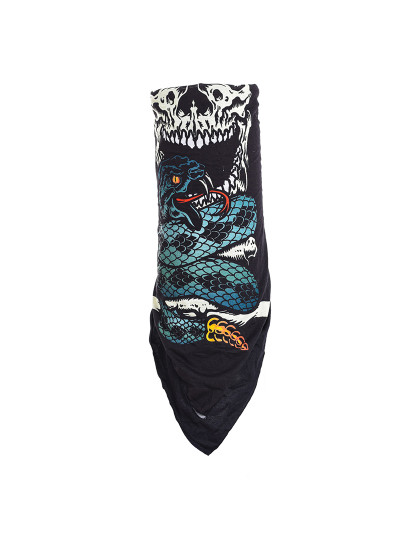 imagem de Bandana Preto Estampado3