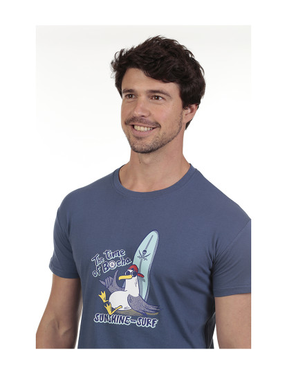 imagem de T-Shirt Homem Azul3
