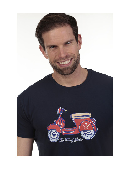 imagem de T-Shirt Homem Azul3
