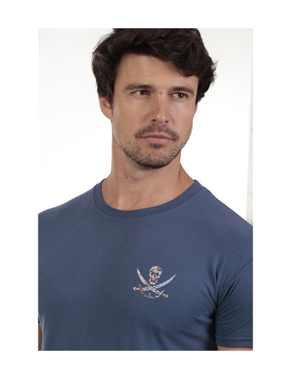 imagem de T-Shirt Homem Azul3