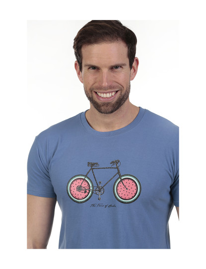 imagem de T-Shirt Homem Azul3
