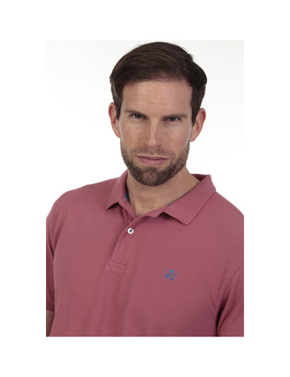 imagem de Pólo Básico Homem Rosa3