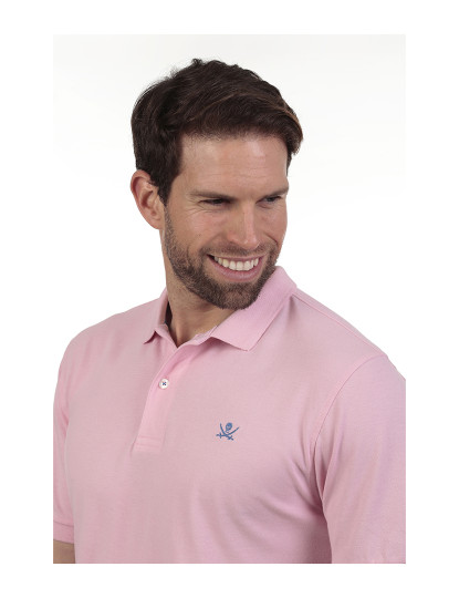 imagem de Pólo Básico Homem Rosa3
